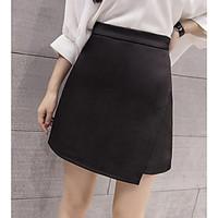 womens going out above knee skirts bodycon solid summer