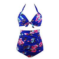 womens sexy plus size print straped tankinis swimwear bikini random pr ...