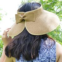 Women Summer Folding Straw Floppy Hat