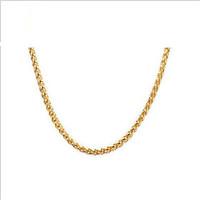 Women\'s Chain Necklaces Stainless Steel Gold Plated 18K gold Fashion Golden Jewelry Daily Casual 1pc