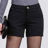 womens plus size slim shorts pants going out casualdaily simple cute s ...