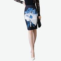 womens bodycon print skirts going out club sexy street chic high rise  ...