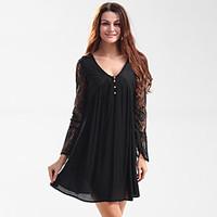 womens going out party club loose t shirt tunic dress embroidered deep ...