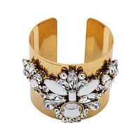 womens cuff bracelet jewelry fashion rhinestone alloy irregular jewelr ...