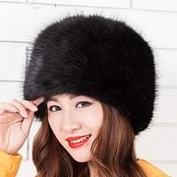 Women\'s Faux Fur Trapper Hat, Vintage Cute Casual Spring Fall Winter