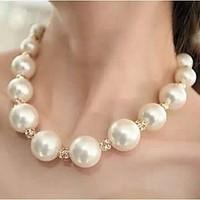 Women\'s Choker Necklaces Pearl Necklace Pearl Rhinestone Simulated Diamond Alloy Fashion Luxury Jewelry JewelryWedding Party Daily Casual