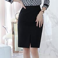 womens casualdaily above knee skirts bodycon solid summer