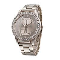 Women\'s Fashion Watch Simulated Diamond Watch Imitation Diamond Quartz Stainless Steel Band Charm Casual Silver Gold Rose Gold