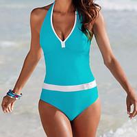 Women\'s Bandeau One-piece, Solid Polyester