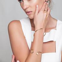 womens chain bracelet ring bracelet jewelry fashion copper irregular s ...