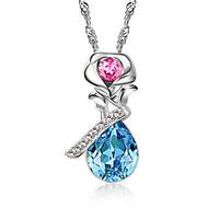Women\'s Pendant Necklaces Jewelry Heart Jewelry Crystal Alloy Unique Design Euramerican Fashion Jewelry 147 Party Other Evening Party