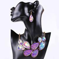 Women Vintage/Party/Work/Casual Alloy/Gemstone Crystal/Cubic Zirconia Necklace/Earrings Sets