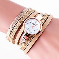 womens fashion watch wrist watch bracelet watch colorful quartz pu ban ...