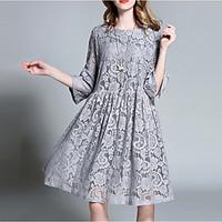 womens lace plus size casualdaily holiday sexy vintage simple loose la ...