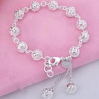 womens charm bracelet bangles strand bracelet fashion sterling silver  ...