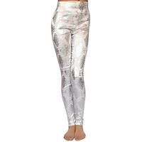 Women\'s Print Pink / White / Gray Skinny Pants , Bodycon / Casual