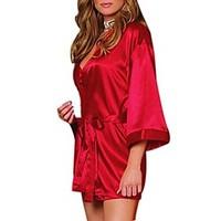 Women\'s Europe And The United Bathrobes Pajamas Sexy Lingerie