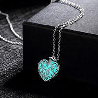 Women\'s Pendant Necklaces Alloy Fashion Green Blue Light Blue Jewelry Wedding Party Daily Casual Sports 1pc