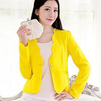 womens going out casualdaily simple spring fall blazer solid asymmetri ...