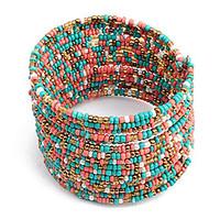 womens boho chic multi row beaded braceletassorted colors jewelry chri ...