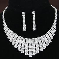 womens shiny elegant luxury rhinestone bridal sets bridal accessories  ...