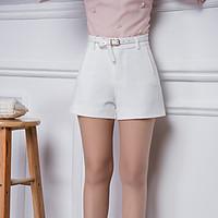 womens solid pink white black shorts pants casual day simple