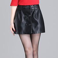 womens solid red black skirts sexy simple above knee plus size