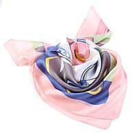 womens silk scarf cute work casual square red orange pink yellow white ...