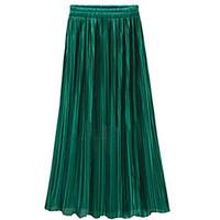 womens going out casualdaily knee length skirts street chic swing chif ...