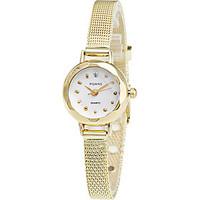 womens fashion quartz casual strap watch golden imitation diamond litt ...