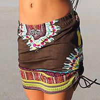 womens boho bodycon print skirts going out casualdaily vintage boho mi ...