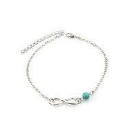 womens silver golden alloy anklet 1pc