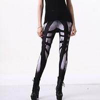 women print legging polyester spandex