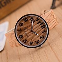 Women\'s European Fashion Vintage Imitation Wood Grain Wrist watch Cool Watches Unique Watches Strap Watch