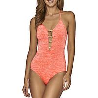 Women\'s Bandeau Bikini, Solid Polyester