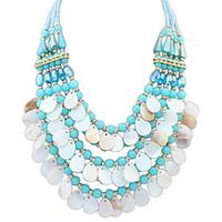 Women\'s Statement Necklaces Jewelry Jewelry Gem Rhinestone Alloy Euramerican Fashion Personalized Light Blue Blushing Pink Rainbow Black