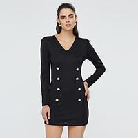 Women\'s Coats Jackets , Tweed/Viscose Casual/Work Long Sleeve Fashion Queen