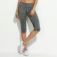 Women Fashion Slim Thin Capri Pants Casual Yoga Fitness Running Solid Color Cotton Blends Legging