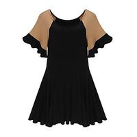 womens sexy casual plus sizes inelastic short sleeve above knee dress  ...