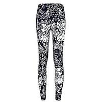 Women Print Legging, Polyester