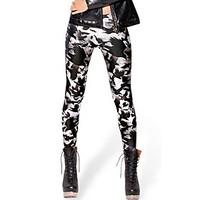 Women Print Legging, Polyester