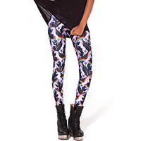 Women Print Legging, Polyester