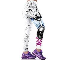 Women Print Legging, Polyester Spandex