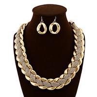 Women Vintage/Party/Work/Casual Alloy/Fabric Necklaces/Earrings Sets