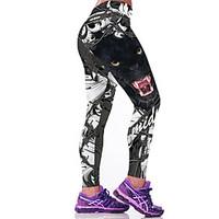 Women Print Legging, Polyester Spandex