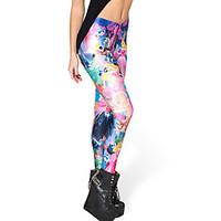 women print legging polyester spandex