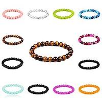 Women\'s Men\'s Strand Bracelet Fashion Crystal Circle Green Blue Blushing Pink Red and Pink Navy Jewelry For Daily Casual Christmas Gifts