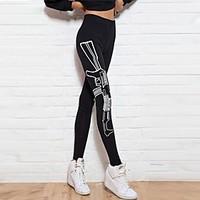 women print legging cotton medium