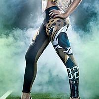 women print legging polyester spandex