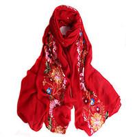 Women Cotton Scarf, Casual RectanglePrint